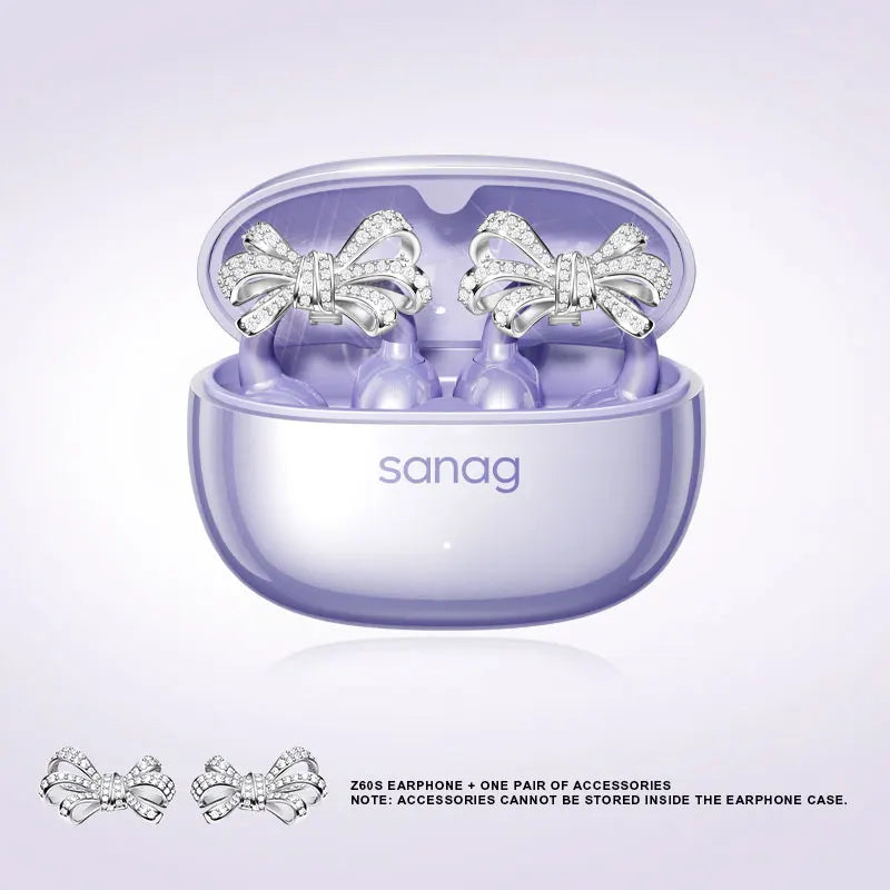 Sanag Z60S Ear Clip on OWS Earphones HiFi Sound Open Ear Earbud Audífonos Bluetooth Wireless Headphones Flash-sale Headsed