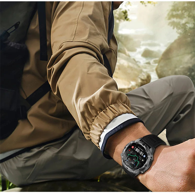 GPS Sports Smartwatch Men Women Swim Waterproof Fitness Tracker 2GB Memory Offline Maps  SpO2 Rugged Outdoor Smartwatch for Men