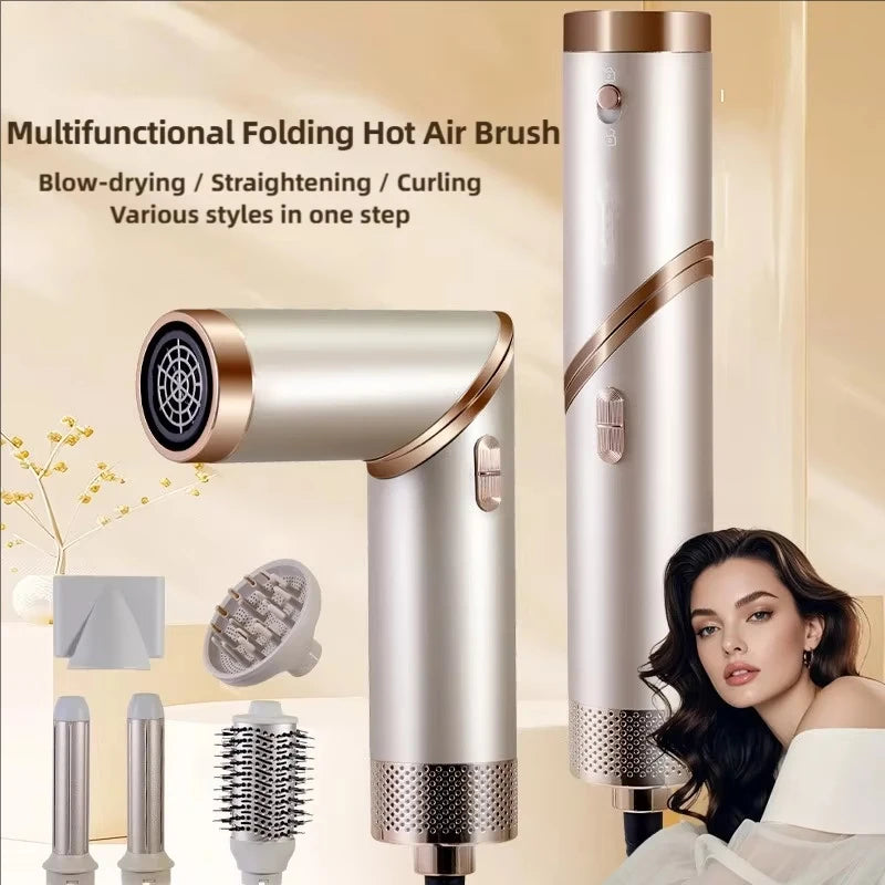 5 in 1 Handle Foldable Hair Dryer Portable Multifunctional Home Hair Dryer Negative Ion Hair Care Curling Iron Personal Styling Ürün ana görseli
