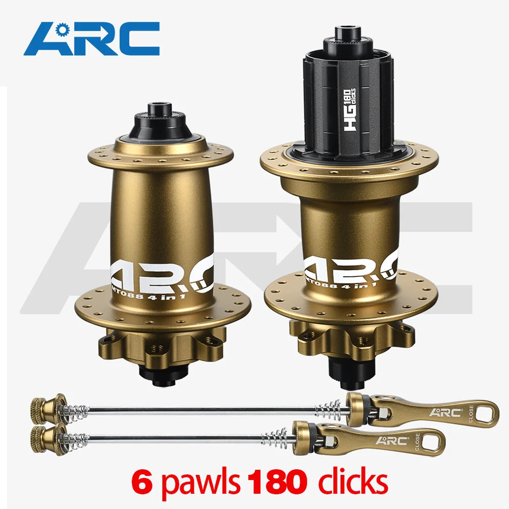 ARC MT088 MTB Hub 6 Pawls 180 Clicks Sealed Bearing Hub Front 9x100 15x100 Rear 10x135 12x142 Bicycle Cube 8 9 10 11 12 Speed Ürün ana görseli