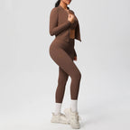 3pcs Sportswear Yoga Set Gym Sports Bra Zipper Jacket Leggings Clothes Sportswear Yoga Suits For Women Fitness Set Tracksuit