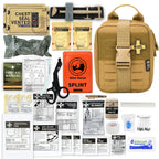 RHINO RESCUE-SE IFAK Trauma First Aid Kit,Tactical Medical Pouch for Car Home Travel Hiking and Camping,Emergency Survival Gear