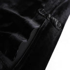 Black Velvet Vest Jacket For Women Sleeveless Blazer Fashion 2026 Spring And AutumnSuit Tank Top  Retro Waistcoat Z2338