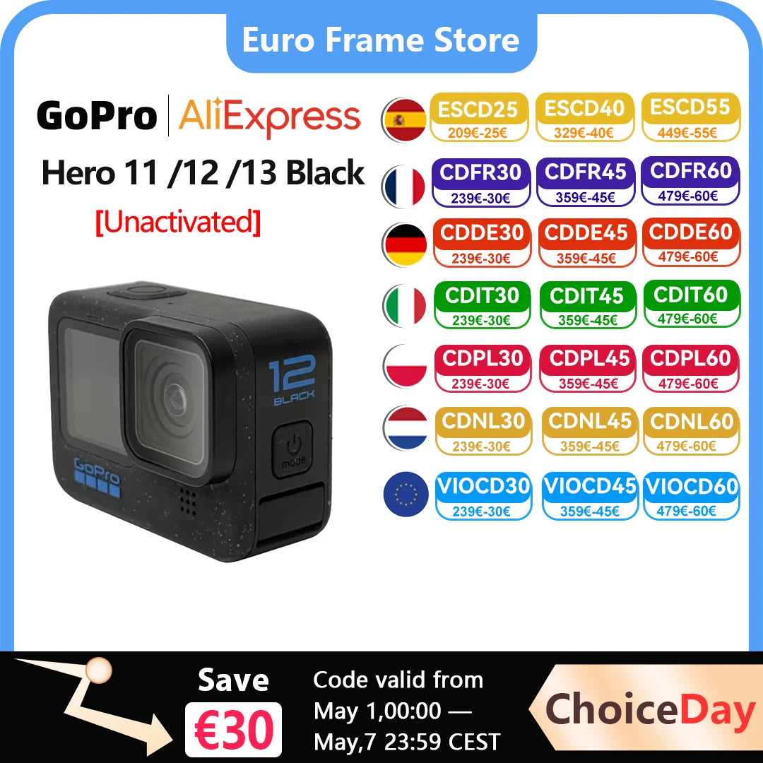 GoPro HERO 11/12/13 Black Action Camera HyperSmooth6.0 5.3k60fps Video 27MP helmet Sport Camera GoPro Hero 11/12/13 Black Ürün ana görseli