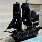 2025 NEW  Pirates Of The Caribbean Ship Revenge Warship Black Pearl Sailboat Building Block Bricks  Assembly Toys Kid Gift