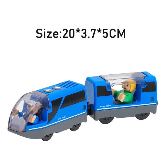 RC Electric Train Set Locomotive Magnetic Train Diecast Slot Toy Fit for Brand Wooden Railway Tracks Toys for Children Gifts
