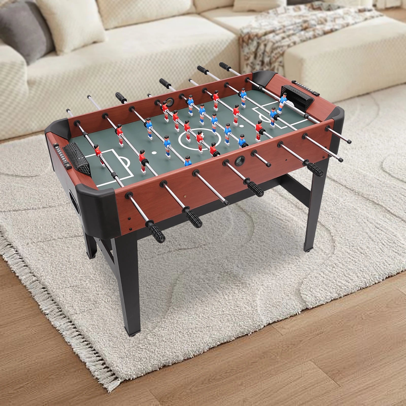 1.2-Meter Desktop Football Family Set, Football Games, Entertainment, Camping Club, Bar, Sports Enthusiasts Foosball Game Table 