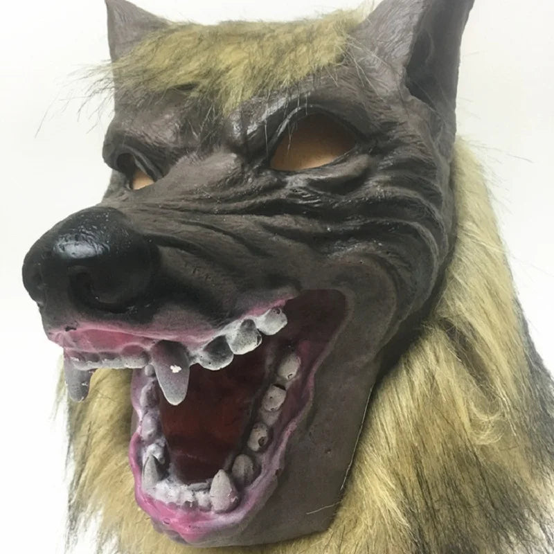 Men Brown Horse Masks Girl Funny Horse Head Mask  Latex Animal Mask Novelty Halloween Cosplay Costumes Headgear Mascara De Latex