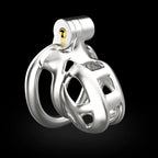 Stainless Steel Male Chastity Cage Cock Mamba Penis Ring Chastity Belt BDSM Erotic Urethral Lock Double-Arc Ring Sex Toy