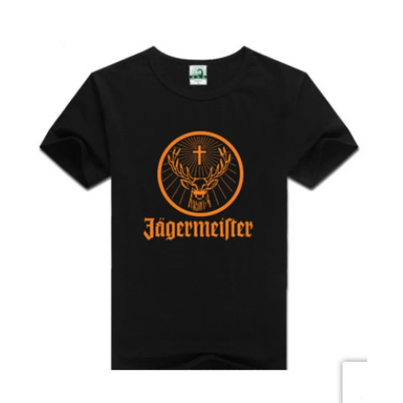 Men T Shirt Casual Jagermeister Logo Vintage T-shirt Graphic Oversized Sports Tops Breathable Comfortable Streetwear Ürün ana görseli