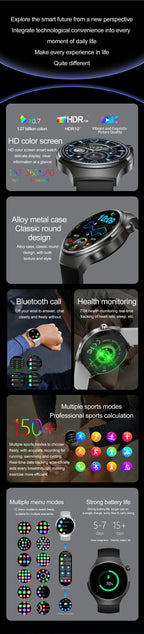 2026 New Watch 5 Pro Upgrade GPS NFC Men's Smartwatch 360*360 AMOLED HD Bluetooth Call Waterproof Smart Watch For Android iOS