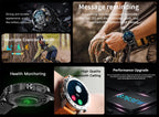 MEVADEN Steel 1.39 inch Men Luxury Smart Watch Bluetooth Call Sport Fitness Tracker Health Monitor Smartwatch for Male MD52