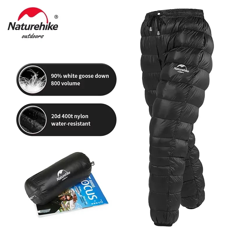 Naturehike Goose & Duck Down Pants Women Men's Winter Hiking Pants Outdoor Skiing Camping Trekking Thicken Waterproof Trousers Ürün ana görseli