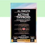 30 Patches Thyroid Support Transdermal Patches With Iodine, Selenium, Magnesium, Zinc, Vitamin B12 for Optimal Health