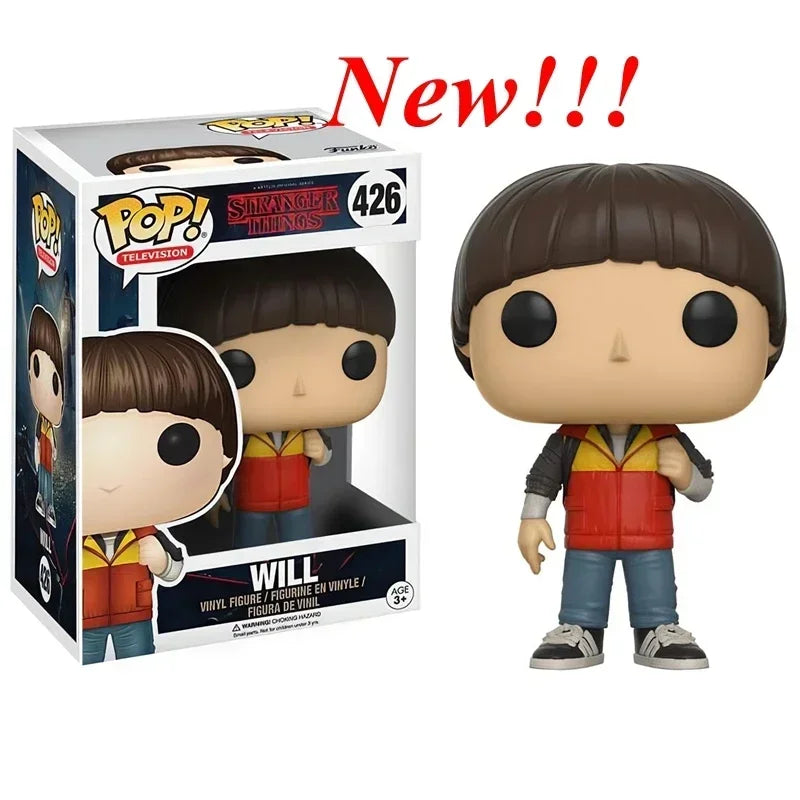 NEW!!! FUNKO POP Stranger Series #1462 Eddie #1250 Dustin Steve Robin Eleven Vinyl Action Figure Collection Models for Gifts