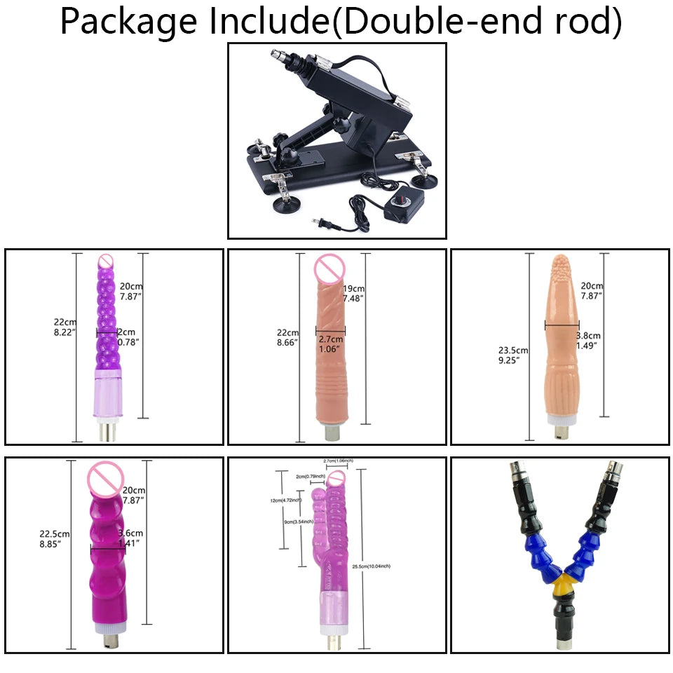 ROUGH BEAST Sex Machine for Women and Men with Dildo Attachment Automatic Masturbation Machine 3XLR Connector Sex Toys Products