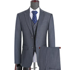 S-7XL Suit New (Blazer+ Vest + Pants) Korean Version of Slim-fit Work Clothes Fashion Business Men Casual Wedding Gentleman Suit