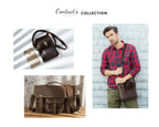 CONTACT'S Genuine Leather Men Clutch Bag Design Handbag Long Wallet Male Purse Travel Charge Storage Bag Cable Organizer