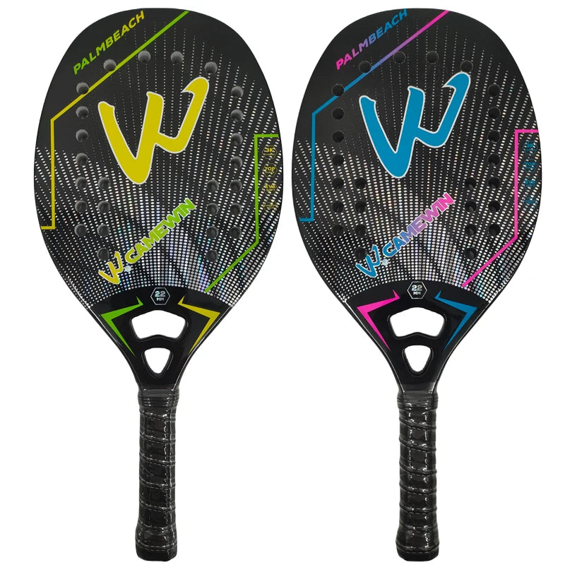 3K Camewin Beach Tennis Racket Full Carbon Fiber Rough Surface Outdoor Sports Racket For Men Women Adult Tennis Racket The New Secondary image