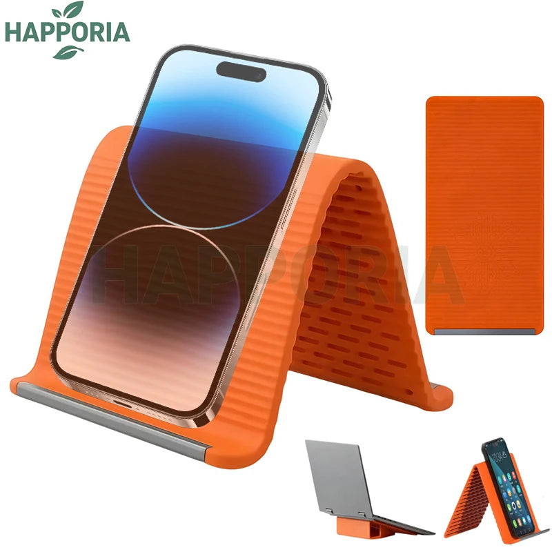 HAPPORIA Portable Foldable Silicone Phone Holder Flexible Bendable Multi Angle Adjustable Stand for Universal Phone Tablet Ürün ana görseli