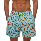DATIFER Summer Men Beach Print Shorts Surfing Swimwear Fitness Workout Trunks Male Sportswear With Pockets Pants