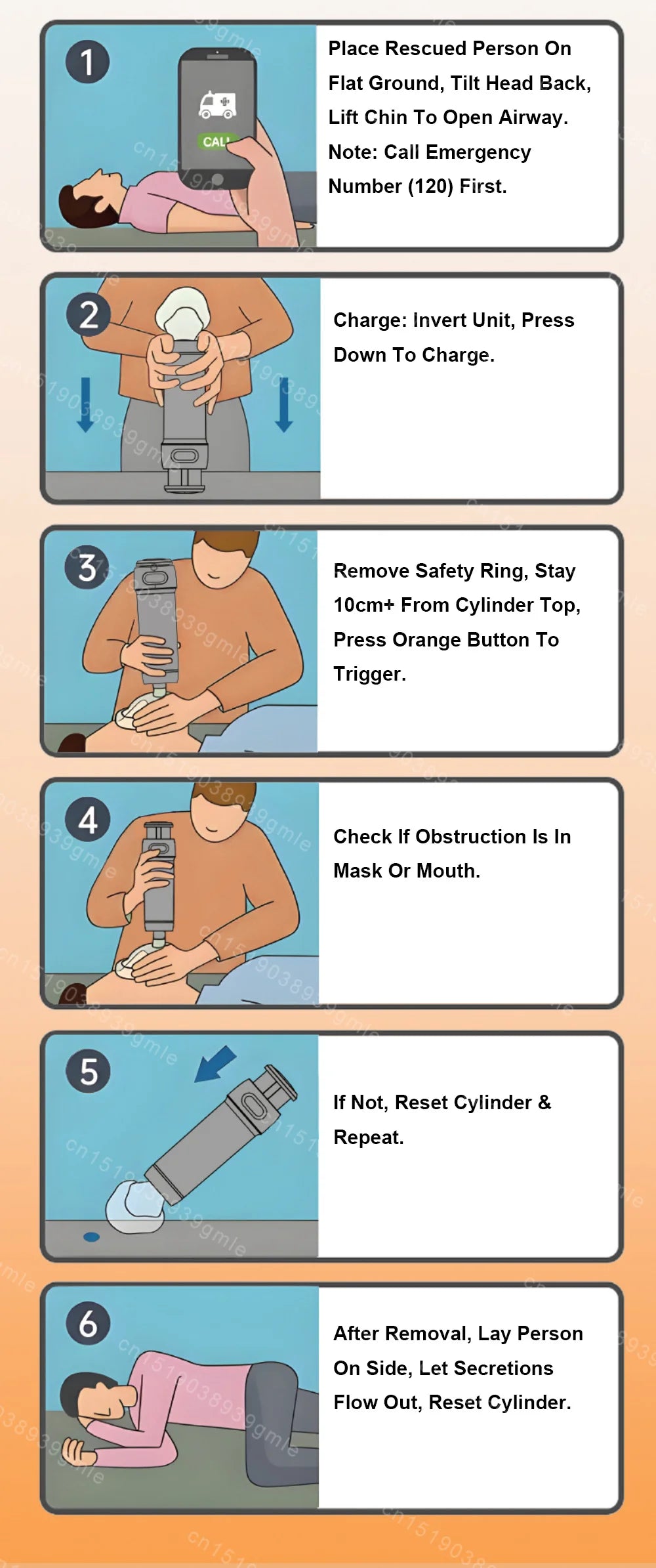 Automatic Choking Rescue Device Travel Home Cpr Choking Emergency Device Adult Children Portable Asphyxia Rescue Machine