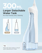Fairywill Water Flossers Oral Irrigator & Electric Toothbrush Rechargeable Portable for Teeth Waterproof Teeth Cleaner