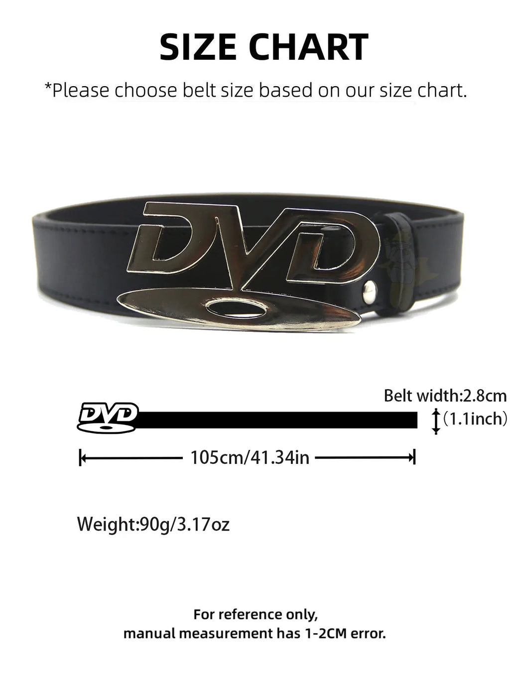 Unisex Nostalgic Design DVD Buckle Belt Men Women Decoration Paired with Jeans Waist Straps Belt Versatile Design Sense Belt