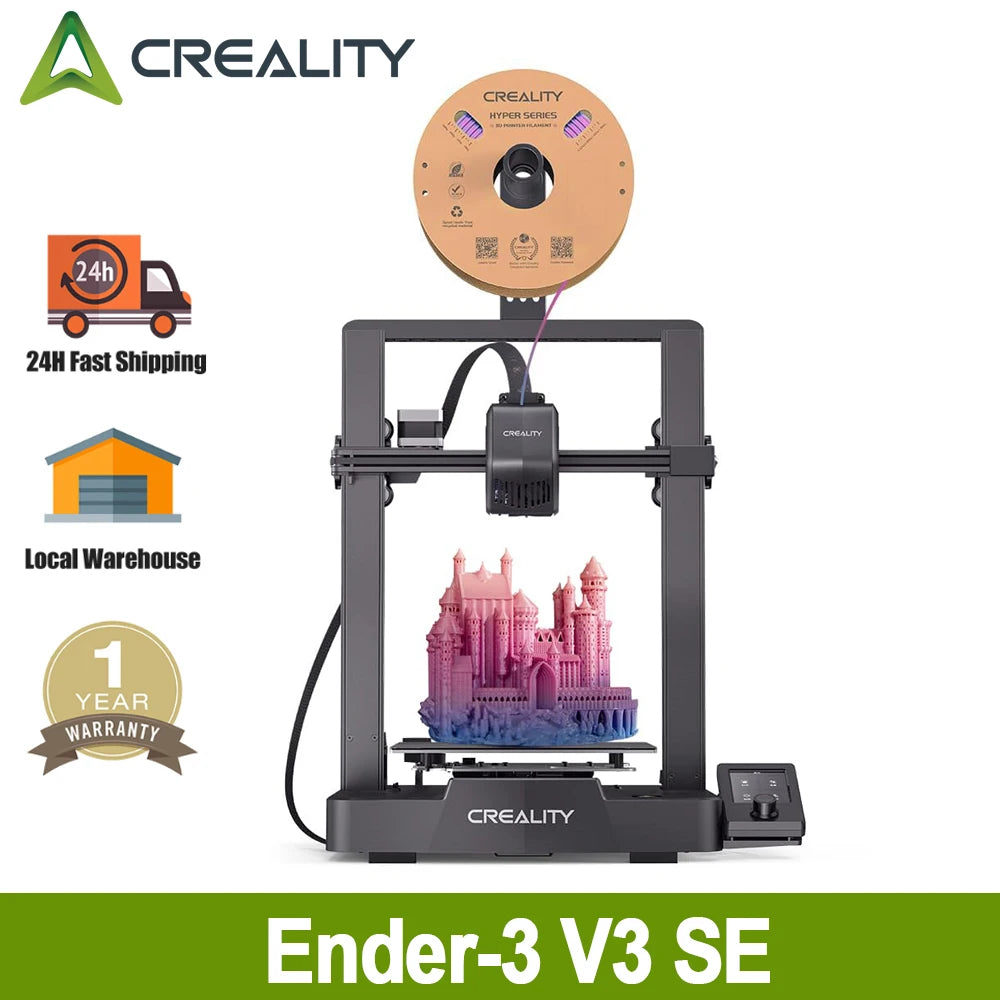 CREALITY Ender-3 V3 SE 3D Printer Sprite Direct Extrusion IU Display Auto Leveling Dual Z-axis 3D Printer Creality Ender-3 V3 SE Ürün ana görseli