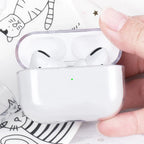 Transparent PC Earphone Case For AirPods 4 3 2 1 Pro 2 USB C Cover Hard Anti-fall Clear Headphone Coque For AirPods 4 4th Pro2