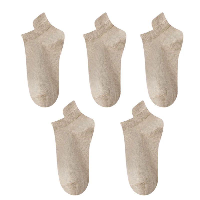 10pieces=5 Pairs Women Socks Casual Breathable High Quality Ankle Sock Summer Low Cut Cotton Thin Short Elastic Sox calcetines