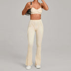 Seamless Yoga Sets Sports Fitness High Waist Hip-lifting Shapeing Trousers Backless Bra Suit Workout Gym Leggings Sets for Women