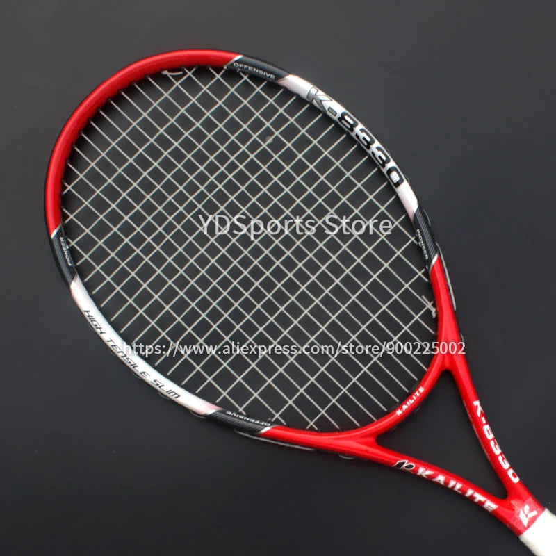 Professional Unisex Carbon Fiber Tennis Racket With Bag Training Paddle Rackets For Adult Men Women Ultra Light Racquet