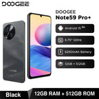 Global Version DOOGEE Note59 Pro+ 5G Smart phone Android 15 6250mAh Battery 6.75'' 120Hz Screen 12GB 512GB AI Camera Cell Phone