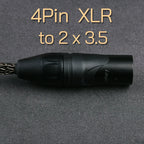 OPENHEART 16 Core Headphone Cable 1 to 2 jack dual 3.5/2.5/4.4mm/XLR Balance Cable For HIFIMAN DENON Replacement Cable 2m 3m