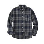 Euro Size Plaid Shirt Flannel Black Checkered Shirt Men Shirts Long Sleeve Button Down Chemise Homme Male Check Shirts