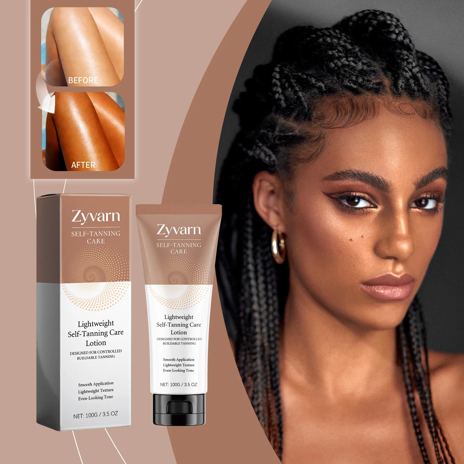 Self-Tanning Care Lotion Gentle Self-Tanning Care Lotion for Natural Sun-Kissed Skin