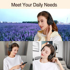 Men Gift Gold Wireless Headphones Bluetooth Earphone Stereo Headset Game with Build-in MIC with Universal for Android and iOS