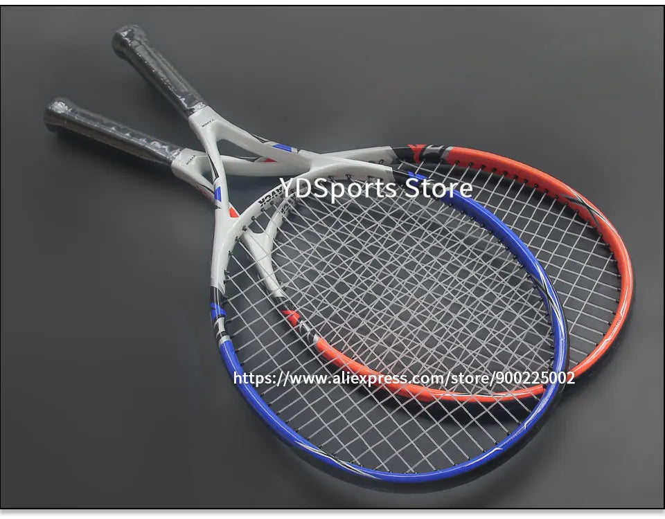 Professional Ultralight Racquet Composite Carbon Aluminium Alloy Tennisracket 45-55LBS Training Tennis Rackets Unisex Trainer