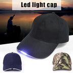 Unisex Led Baseball Cap With Led Light Adjustable Baseball Hat Headlight Flashlight For Hunting Fishing Camping Hiking Joggings