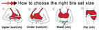 Lace Lingerie Set 3PC Sheer Bra Garter Belt Half Cup PushUp Underwear for Women