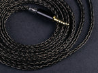 OPENHEART 16 Core Headphone Cable 1 to 2 jack dual 3.5/2.5/4.4mm/XLR Balance Cable For HIFIMAN DENON Replacement Cable 2m 3m