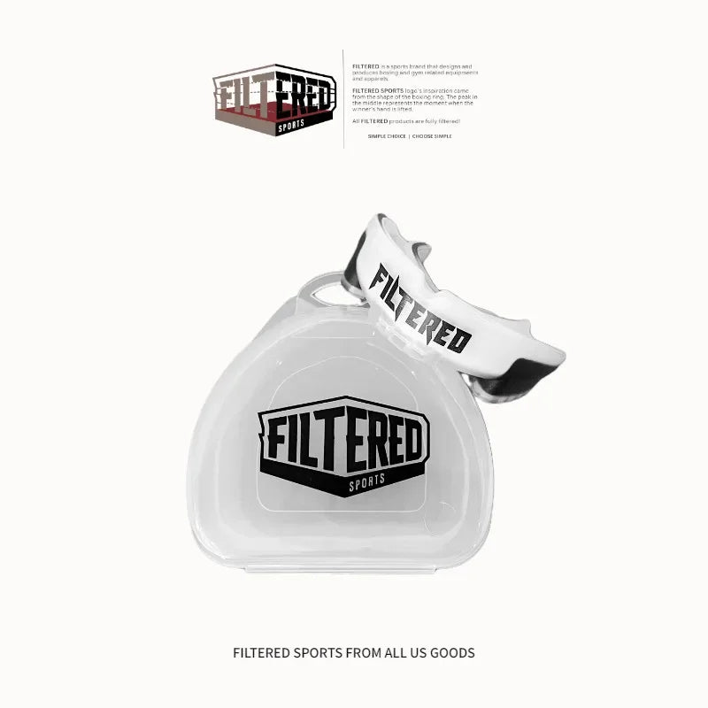 Filtered Sports Adult Sports Mouthguard Muay Thai Boxing Teeth Rugby Fight Training Protection Mma BracesFighting Mouth Guard