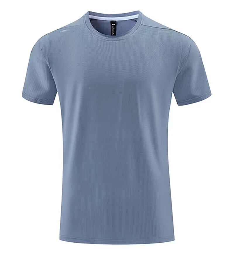 Custom LOGO Sports T-shirts For Men Jogging Shirt Fitness Training Gym Sportswear Casual Outdoor Running Short Sleeve T-shirt