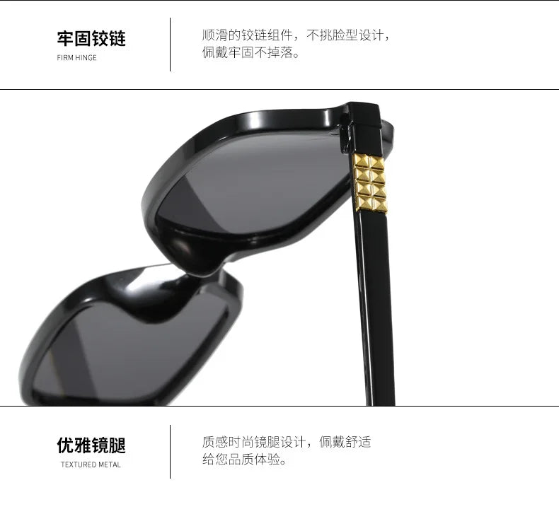 Luxurious Rectangle Sunglasses Women Oval Vintage Brand Designer Square Sun Glasses Men Shades Female Eyewear