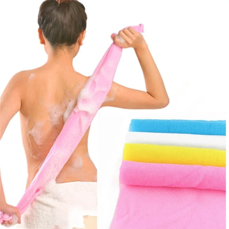 1pc Japanese Body Wash Towel Beauty Skin Exfoliating Cloth Washcloth Nylon Bath Towel Skin Polishing Towel Body Back Scrubber