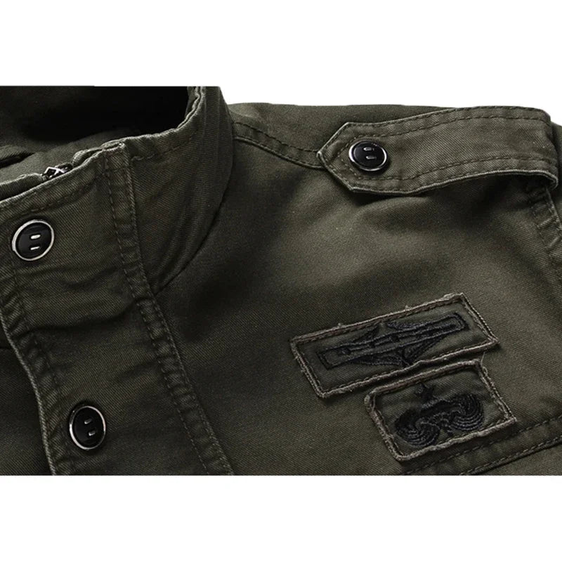 2024 new Spring Autumn Men's Bomber Jacket Casual Male Tactical Coats Baseball Slim Outwear Windbreaker Tooling Jackets