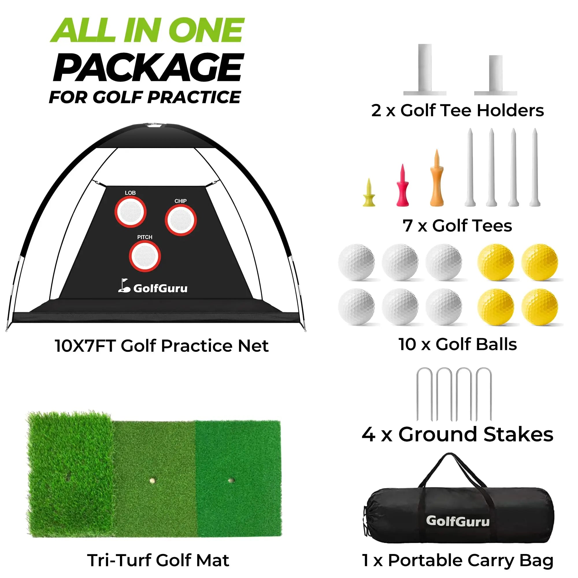 Golf Professional Practice Net Golf Hitting Cage Indoor Outdoor Exercise Practice Training Auxiliary Tool High Impact Hitting