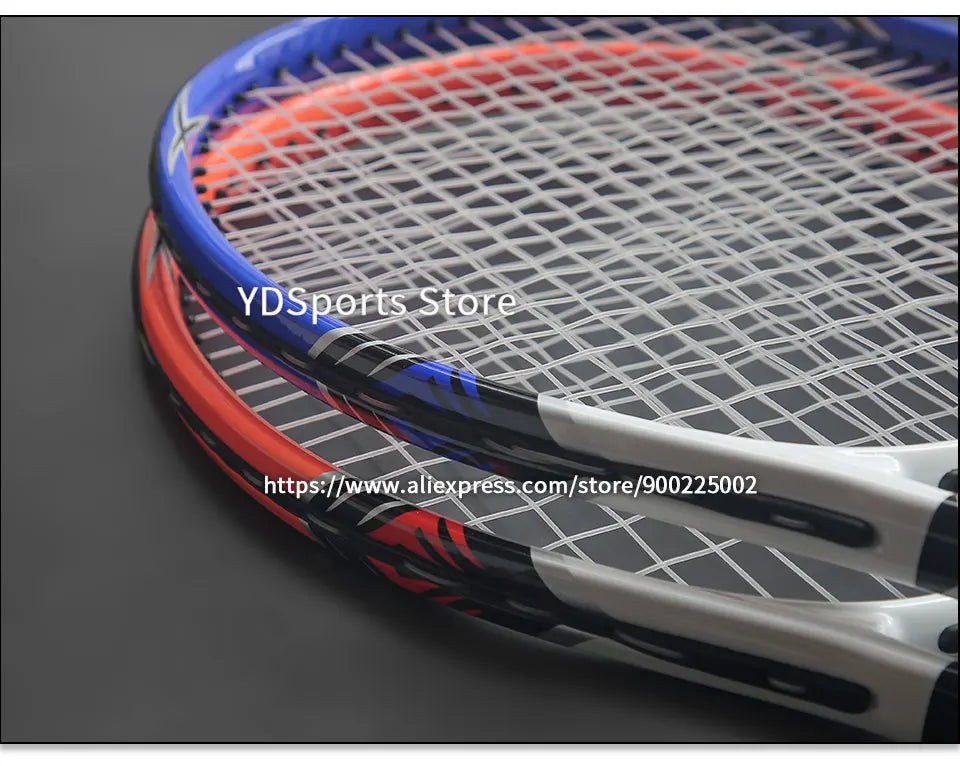 Professional Ultralight Racquet Composite Carbon Aluminium Alloy Tennisracket 45-55LBS Training Tennis Rackets Unisex Trainer
