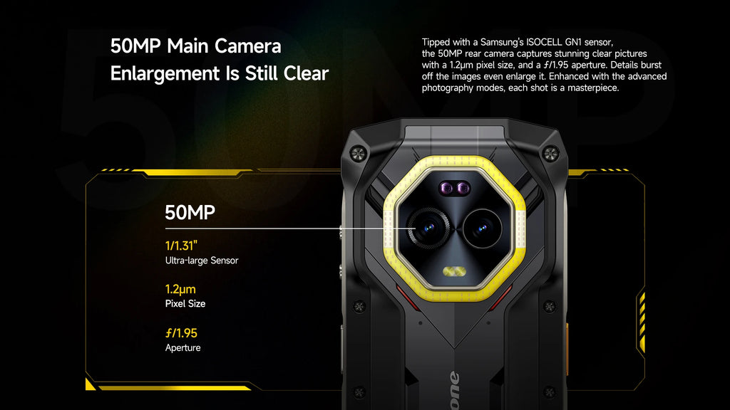 Ulefone Armor Mini 20 Pro 5G 4.7" Rugged Phone 64MP Night Camera  6200mAh Smartphone LED Light 16+256GB Android 14 Mobile phone